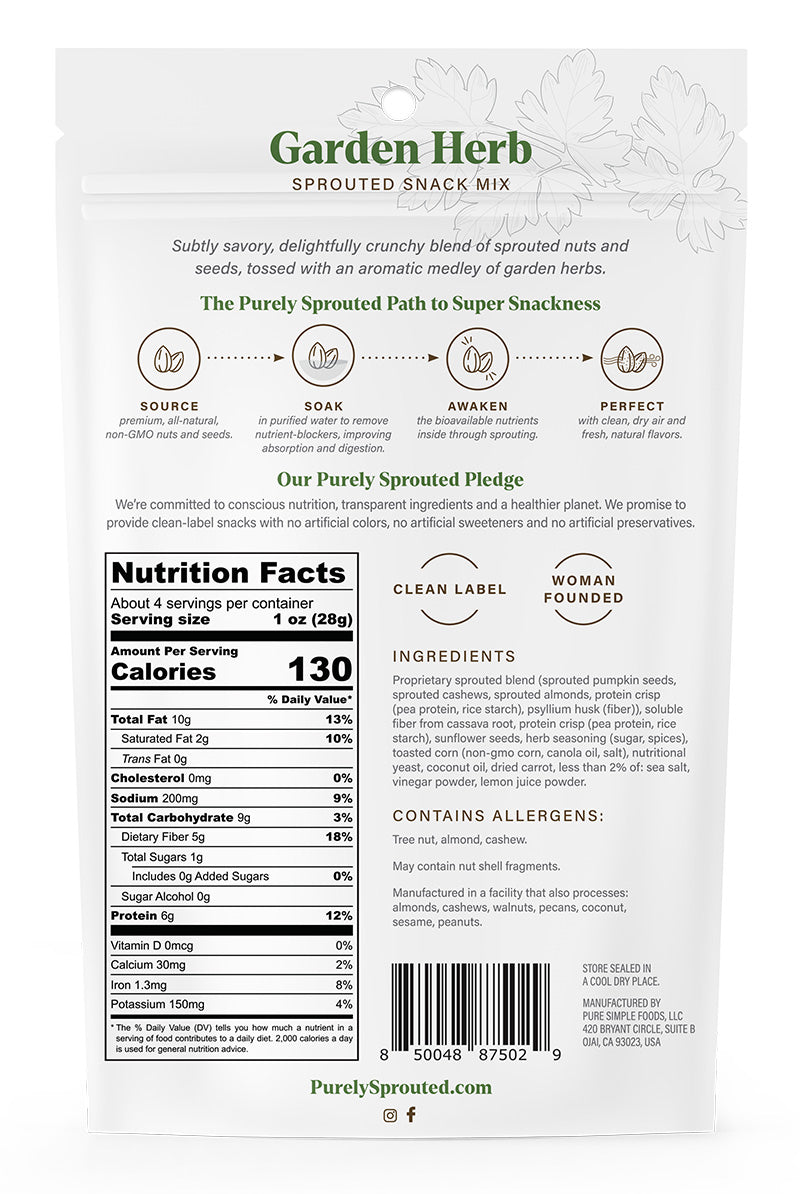 Garden Herb Sprouted Snack Mix