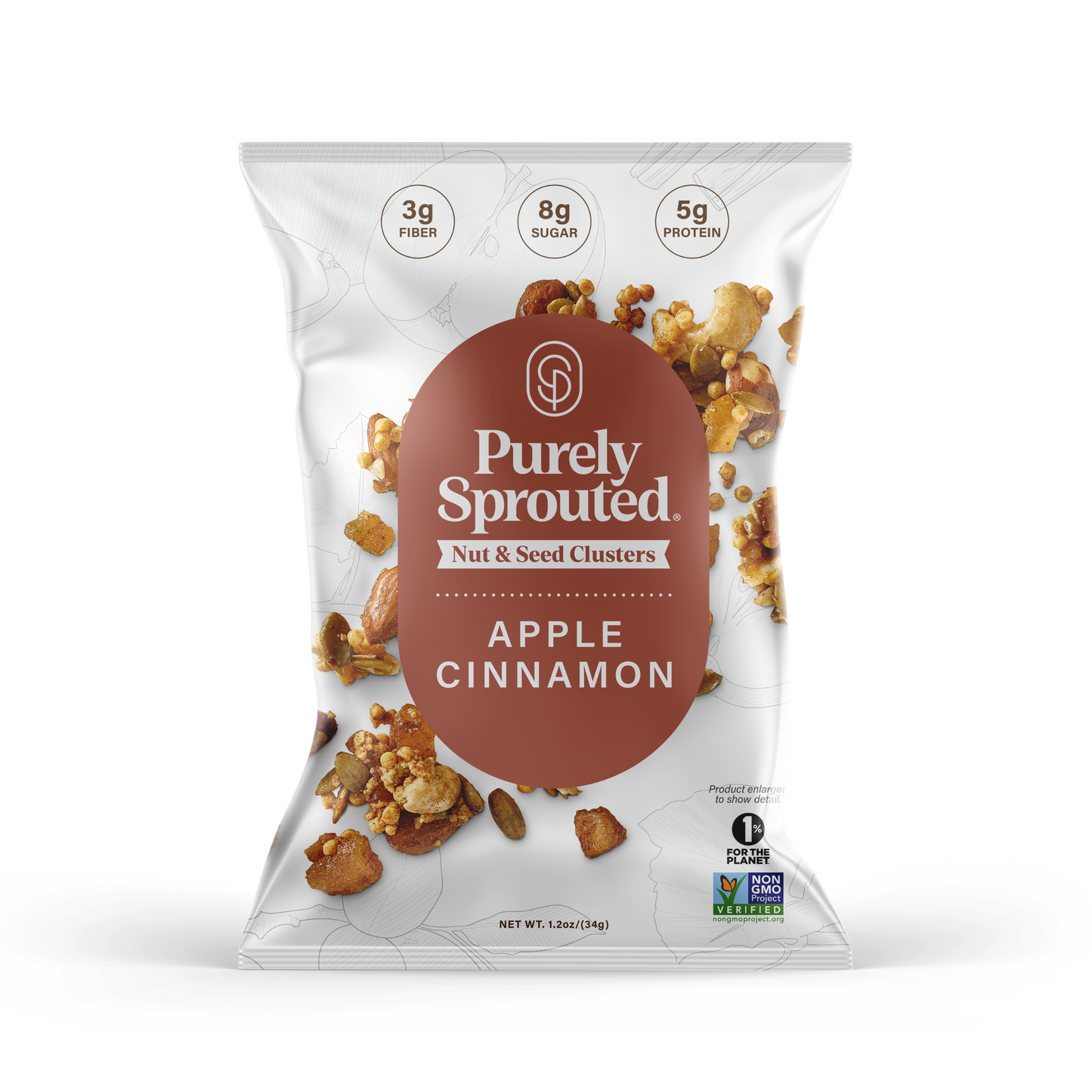 Apple Cinnamon Sprouted Snack Mix