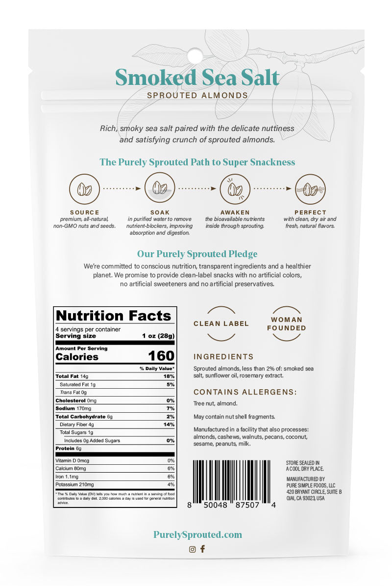 almonds with sea salt