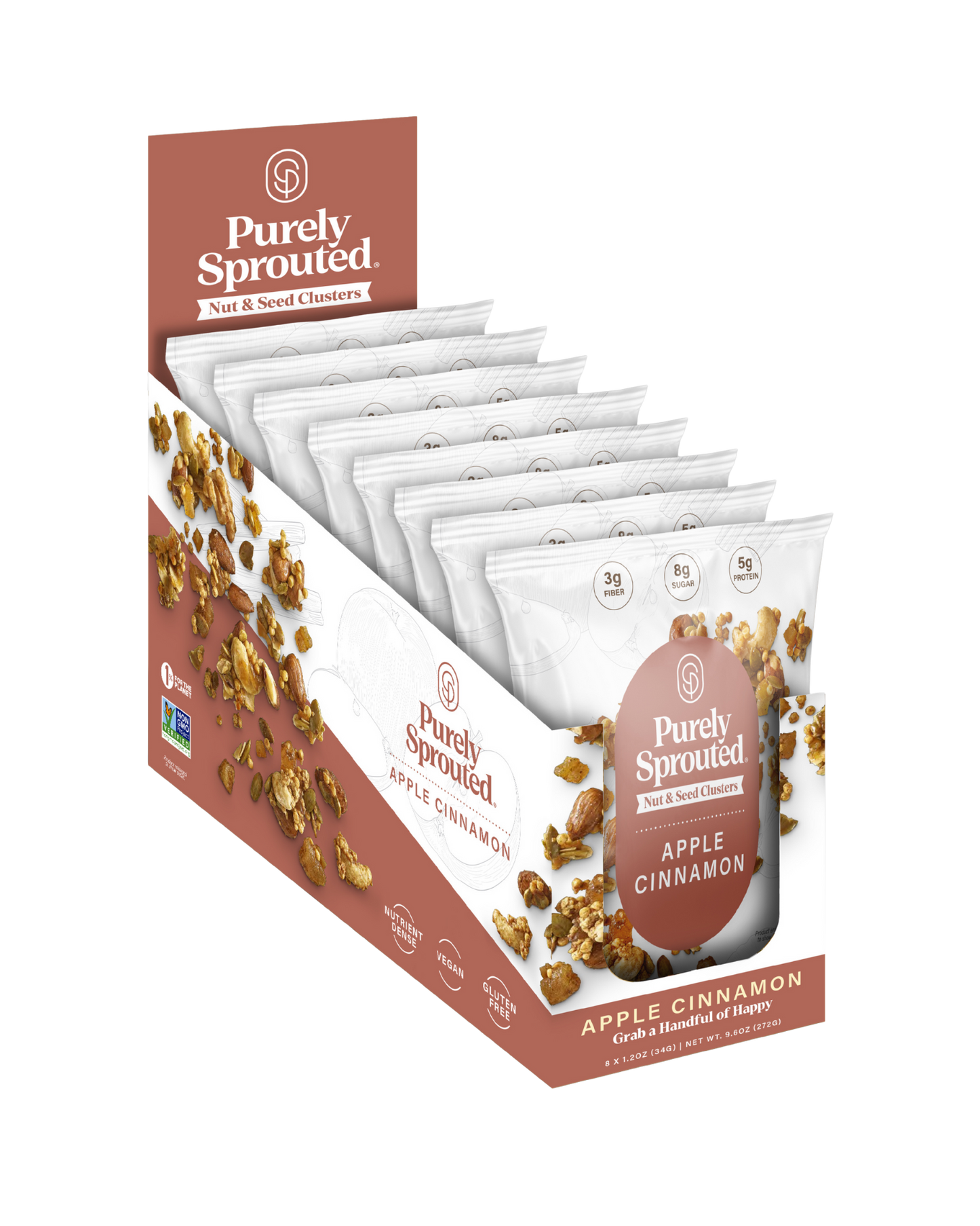 Apple Cinnamon Sprouted Snack Mix