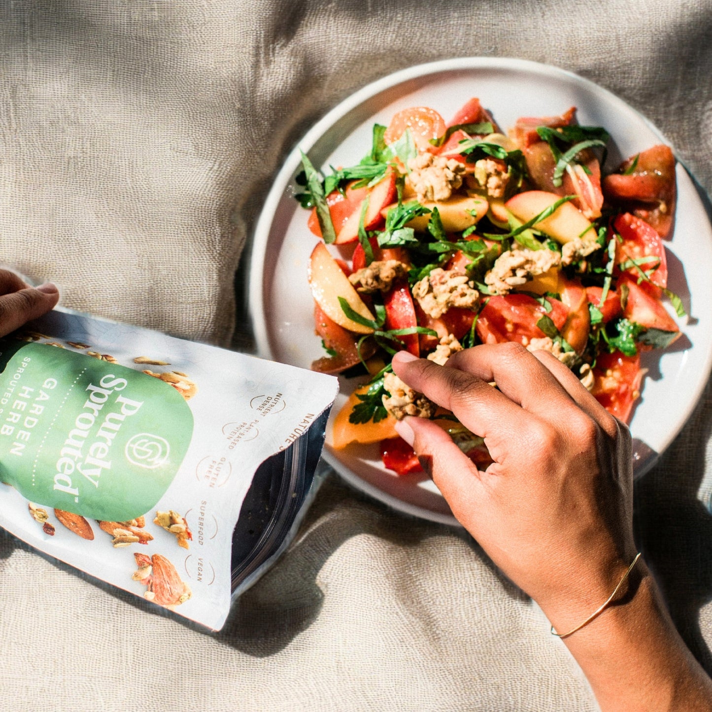 Garden Herb Sprouted Snack Mix