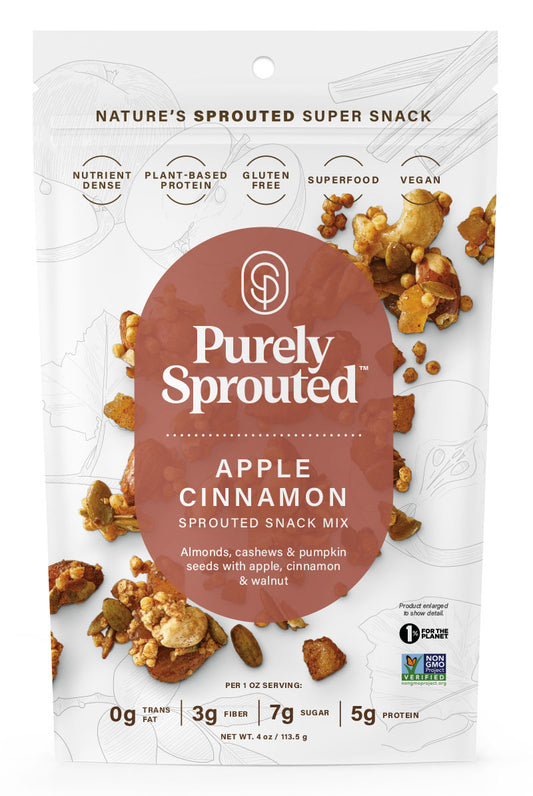 Apple Cinnamon Sprouted Snack Mix