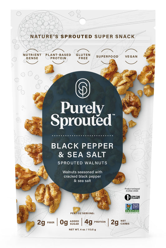 Black Pepper & Sea Salt Sprouted Walnuts
