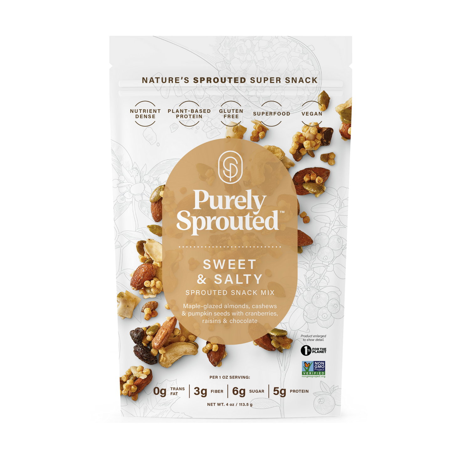 Sweet & Salty Sprouted Snack Mix
