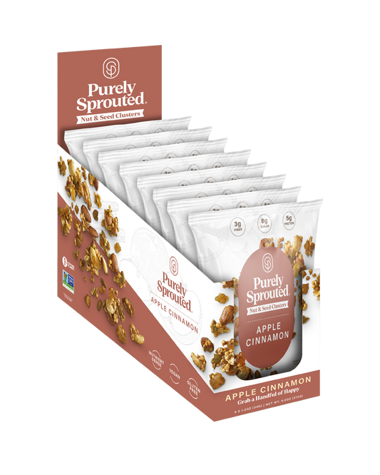 Apple Cinnamon, Sprouted Snack Mix, Snack Pack, 8-Pack (1.2 Oz Each)